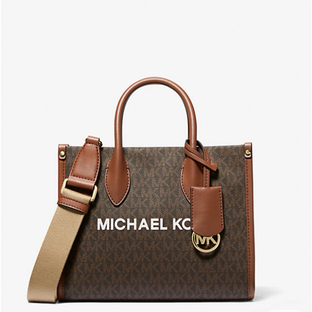 Michael Kors Small Brown Mirella Crossbody